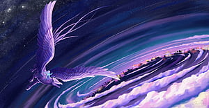 Evening Dragon Ride Fantasy , Artist , , , Background, and, Sci-fi Dragon, HD wallpaper